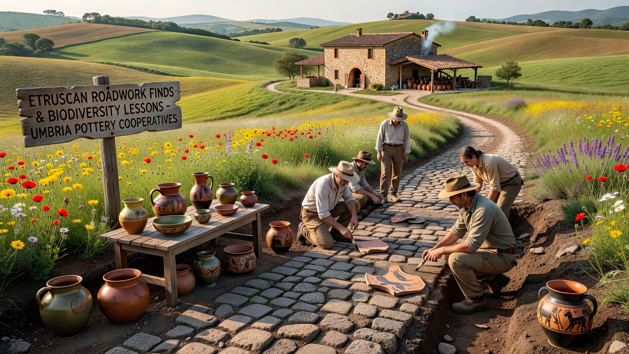 Etruscan Roadwork Discoveries Illuminate Biodiversity Practices and Foster Pottery Cooperatives Across Umbria